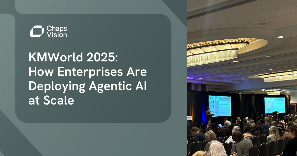 KMWorld 2025 Recap: Enterprise Agentic AI at Scale: A Case Study ...